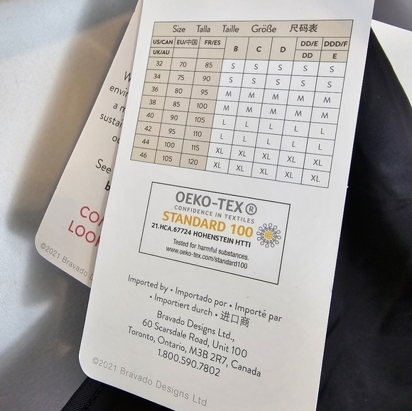 BRAVADO black bikini top in size Medium in black criss-cross cut NWT - Picture 3 of 9